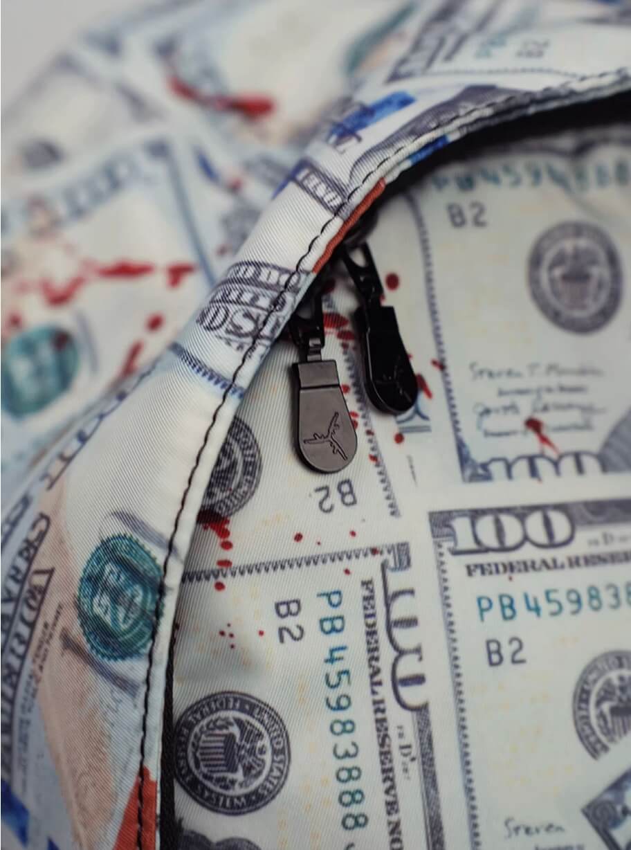 TGFCLUB Graffiti Dollar Bill All Over Printed Backpack | Face 3 Face
