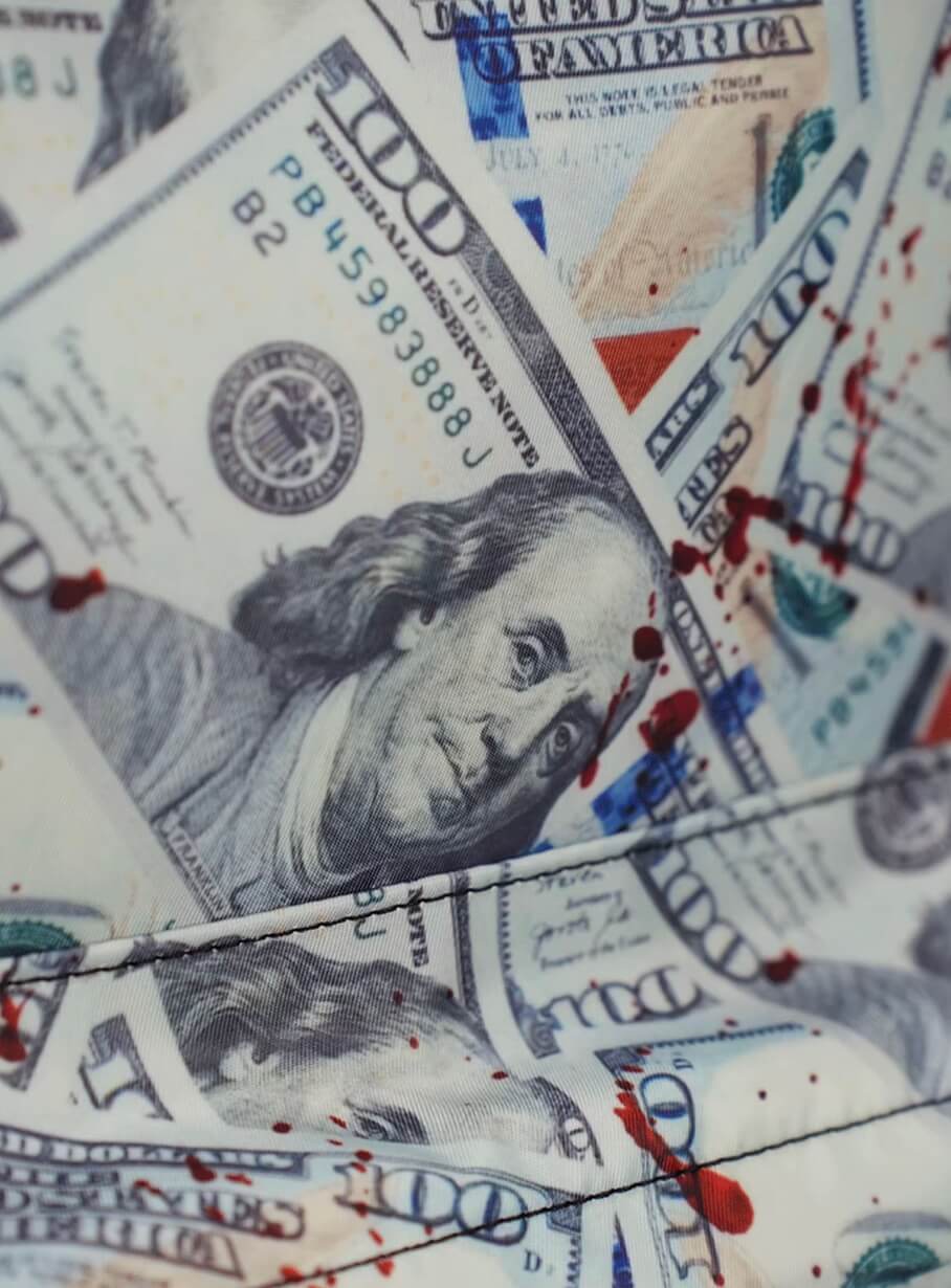 TGFCLUB Graffiti Dollar Bill All Over Printed Backpack | Face 3 Face