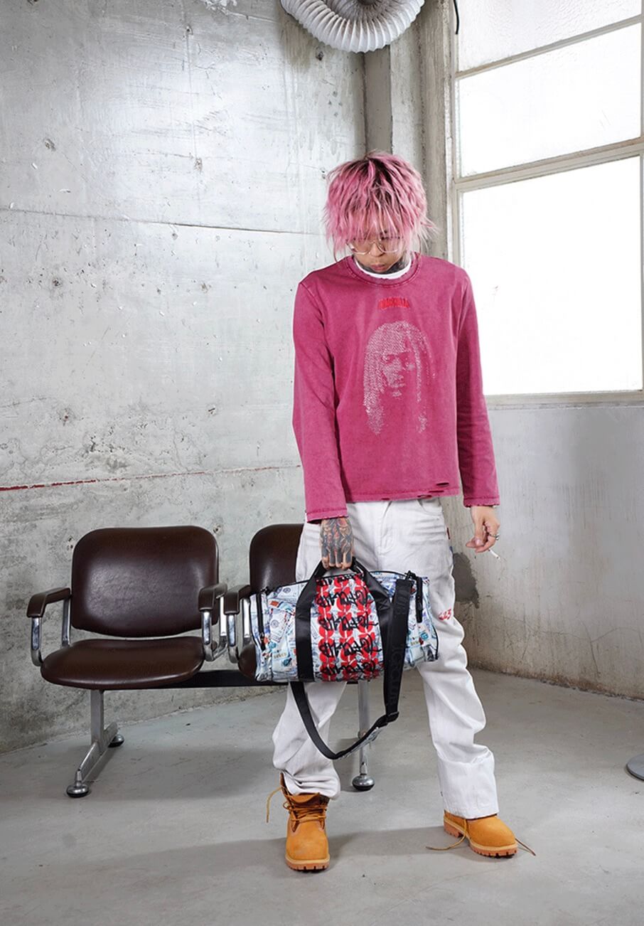 TGFCLUB Graffiti Dollar Bill All Over Printed Duffle Bag | Face 3 Face