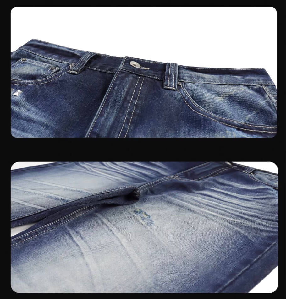 Night Lab Rock Studded Whisker Washed Flared Jeans | Face 3 Face
