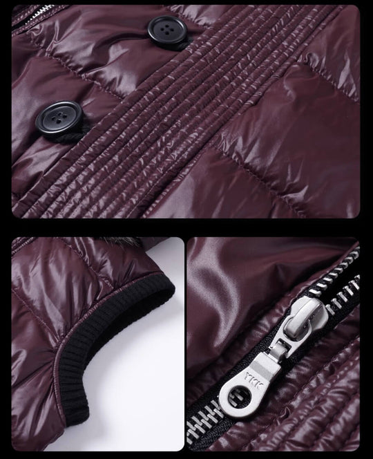 Night Lab Faux Fur Trim Hooded Down Vest | Face 3 Face