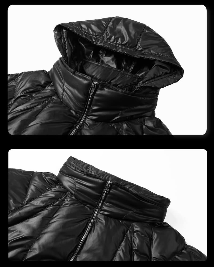 Night Lab Slim Fit Hooded Down Jacket | Face 3 Face