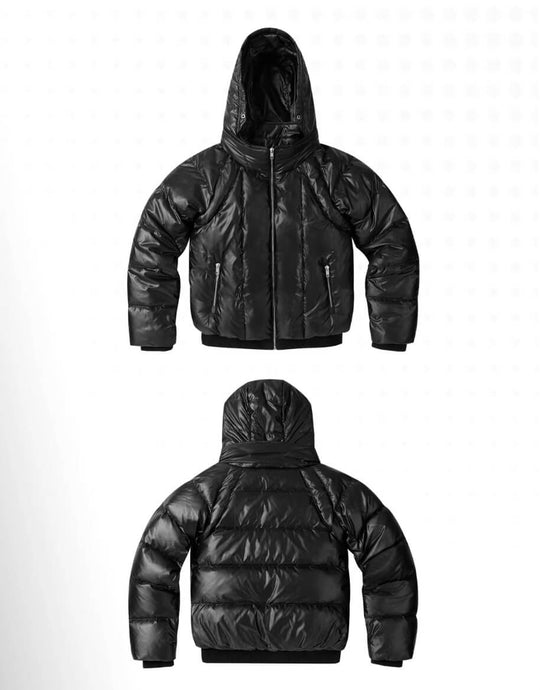 Night Lab Slim Fit Hooded Down Jacket | Face 3 Face