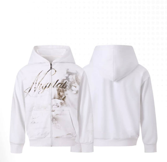 Night Lab Studded Rhinestone Zip Up Hoodie | Face 3 Face