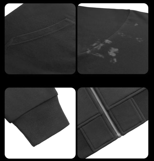 Night Lab Rose Skull Rhinestone Zip Up Hoodie | Face 3 Face