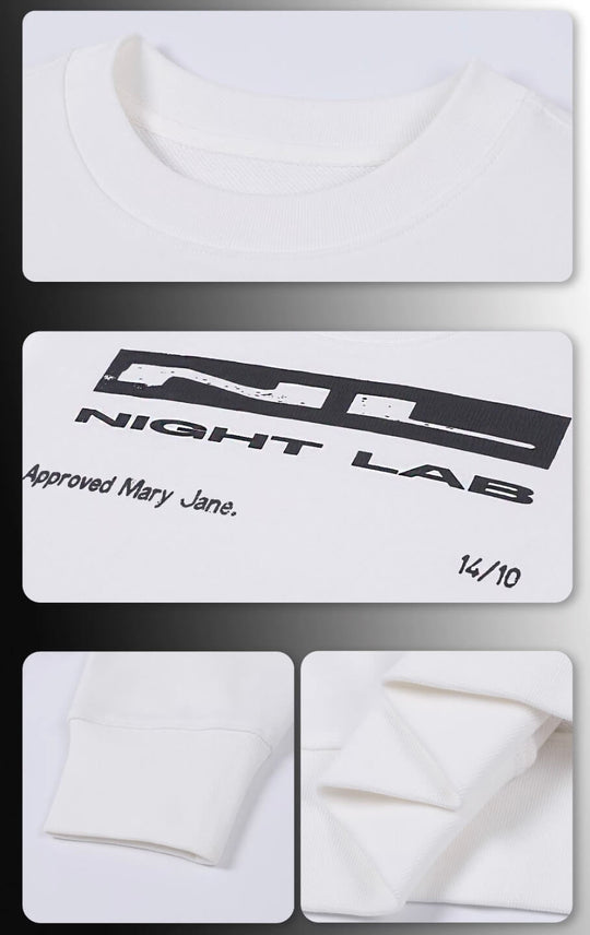 Night Lab NL Crack Print Sweatshirt | Face 3 Face