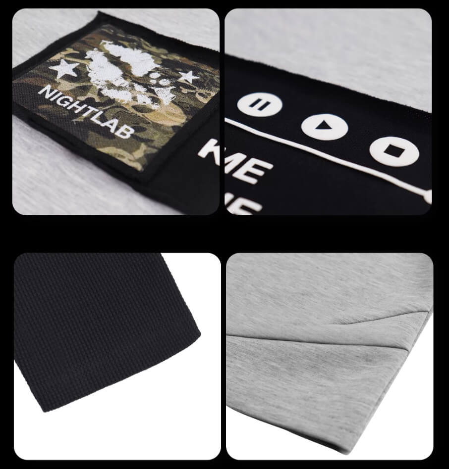 Night Lab Kiss Me Playlist Patch Layered Waffle Sleeve Tee | Face 3 Face