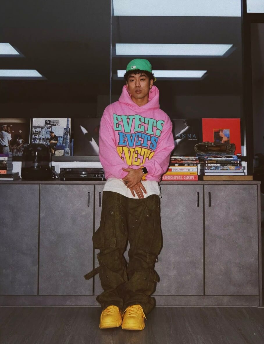 EVETS Foam Logo Graphic Hoodie | Face 3 Face