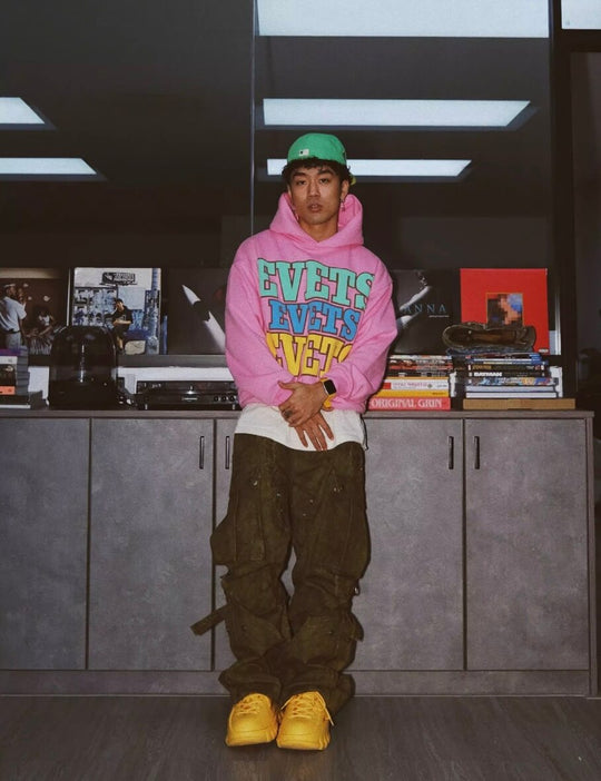 EVETS Foam Logo Graphic Hoodie | Face 3 Face