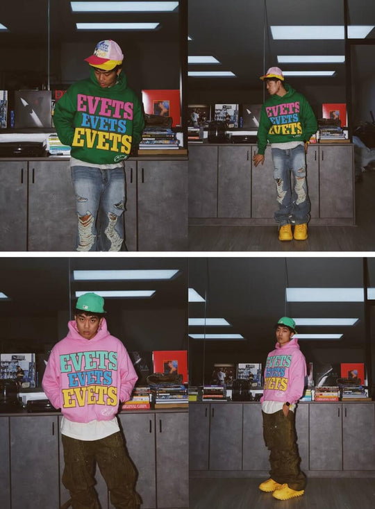 EVETS Foam Logo Graphic Hoodie | Face 3 Face