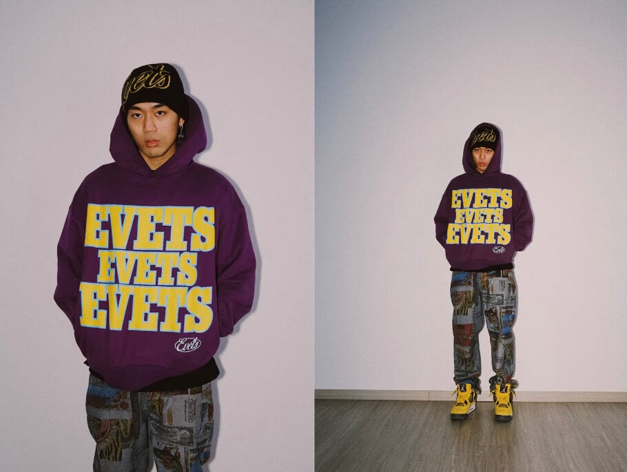 EVETS Foam Logo Graphic Hoodie | Face 3 Face