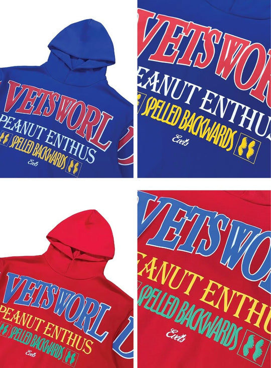 EVETS PEANUT ENTHUS Foam Print Hoodie | Face 3 Face