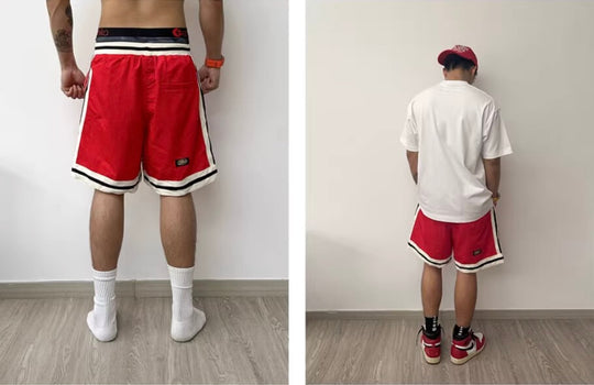 EVETS Color Block Logo Basketball Shorts | Face 3 Face