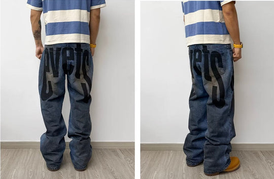 EVETS Dirty Wash Print Jeans | Face 3 Face