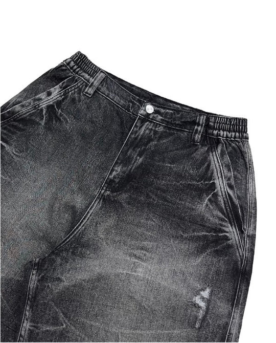 EVETS x LABT Heavy Lightning Whisker Washed Baggy Jeans | Face 3 Face