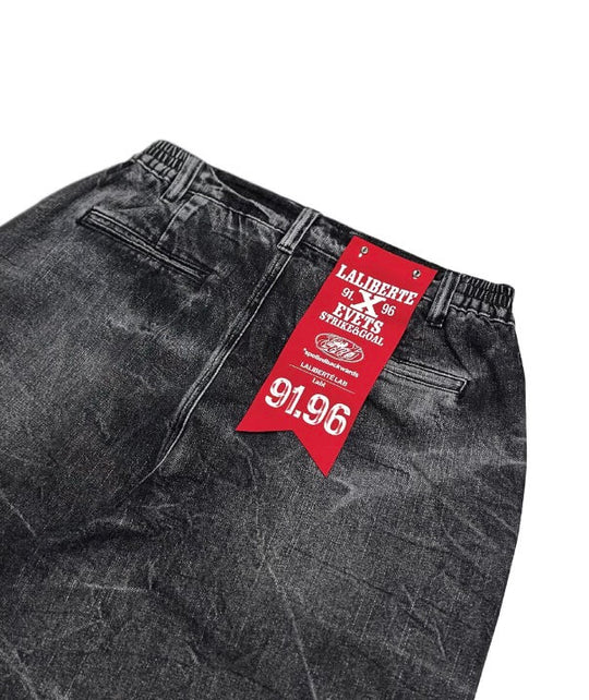 EVETS x LABT Heavy Lightning Whisker Washed Baggy Jeans | Face 3 Face