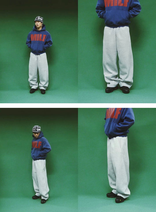 EVETS Gray Baggy Sweatpants | Face 3 Face