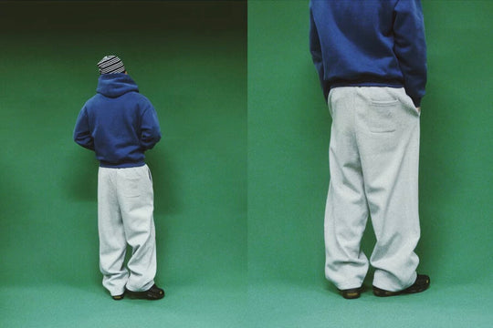 EVETS Gray Baggy Sweatpants | Face 3 Face