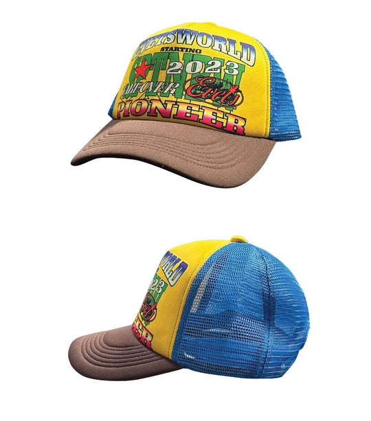 EVETS World Patchwork Multicolor Trucker Hat | Face 3 Face