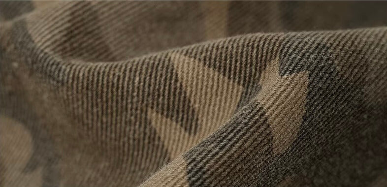 JHYQ Washed Camouflage Turquoise Studded Shorts | Face 3 Face