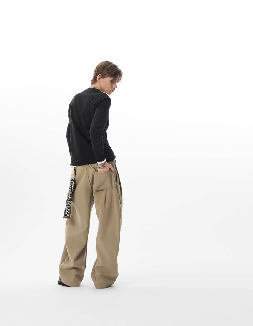 JHYQ Pleated Machete Baggy Work Pants | Face 3 Face