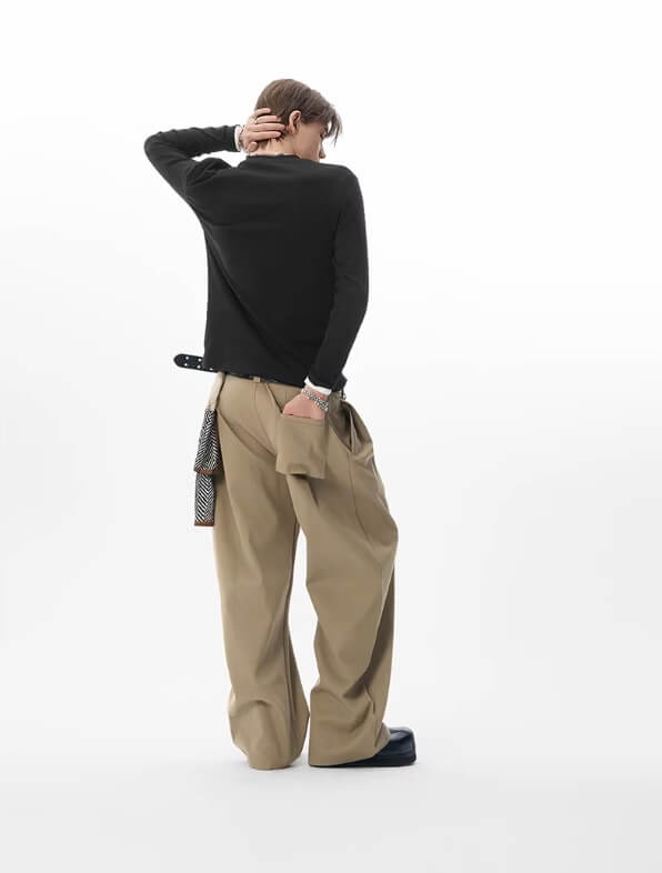 JHYQ Pleated Machete Baggy Work Pants | Face 3 Face