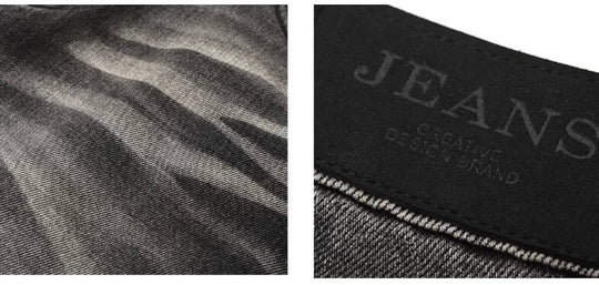 JHYQ Black Washed Lightning Burst Fade Jeans | Face 3 Face