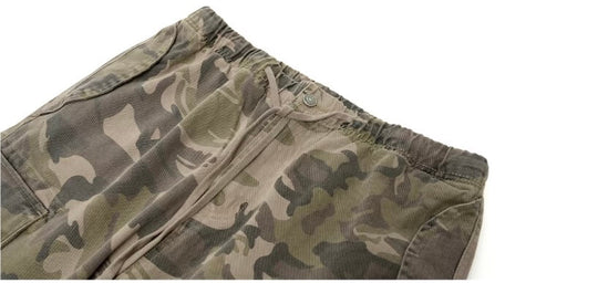 JHYQ Camouflage Drawstring Baggy Cargo Pants | Face 3 Face
