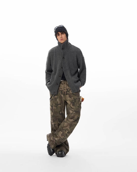 JHYQ Camouflage Drawstring Baggy Cargo Pants | Face 3 Face