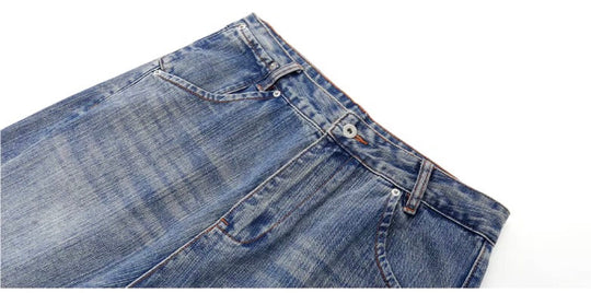 JHYQ Vintage Washed Patchwork Baggy Jeans | Face 3 Face