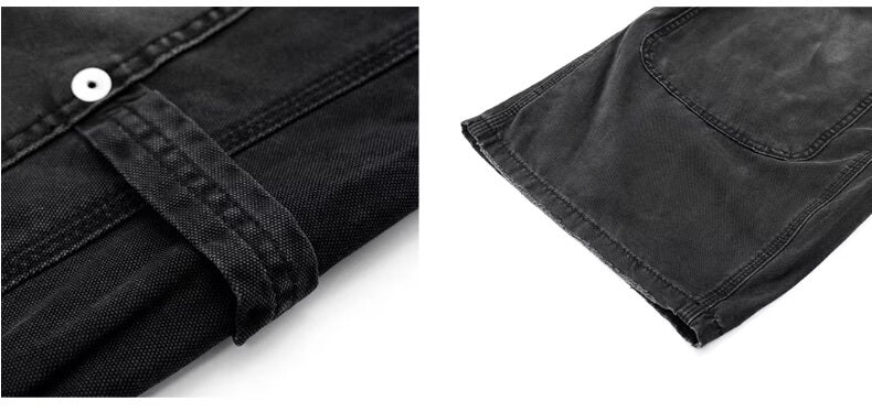 JHYQ Vintage Washed Baggy Double Knee Jeans | Face 3 Face