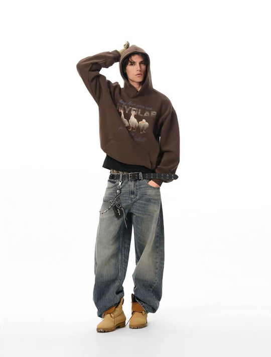 JHYQ Vintage Washed Machete Baggy Jeans | Face 3 Face