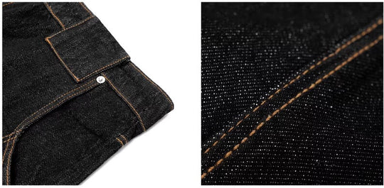 JHYQ Black Beaded Studded Curved Seam Machete Jeans | Face 3 Face