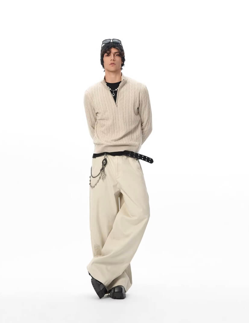 JHYQ Side 3D Stitch Baggy Pants | Face 3 Face