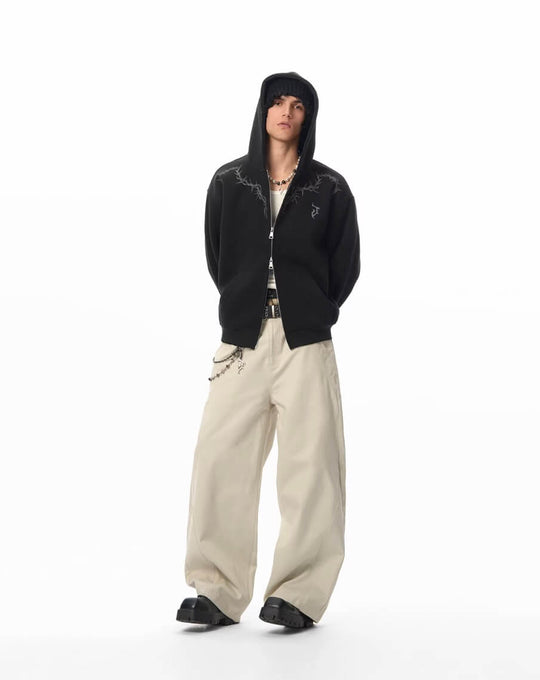 JHYQ Side 3D Stitch Baggy Pants | Face 3 Face