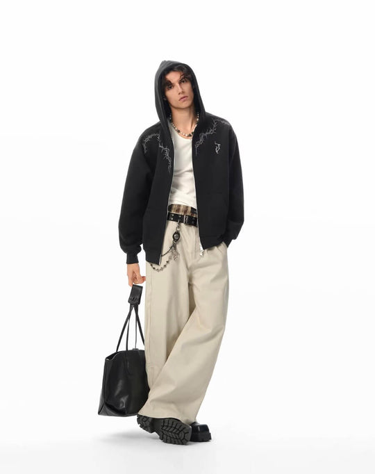 JHYQ Side 3D Stitch Baggy Pants | Face 3 Face