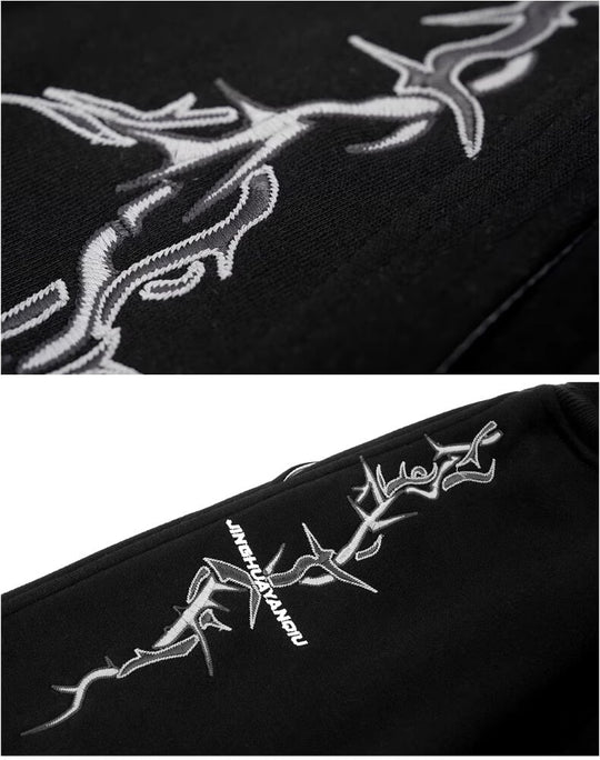 JHYQ Thorn Embroidered Sweatpants | Face 3 Face