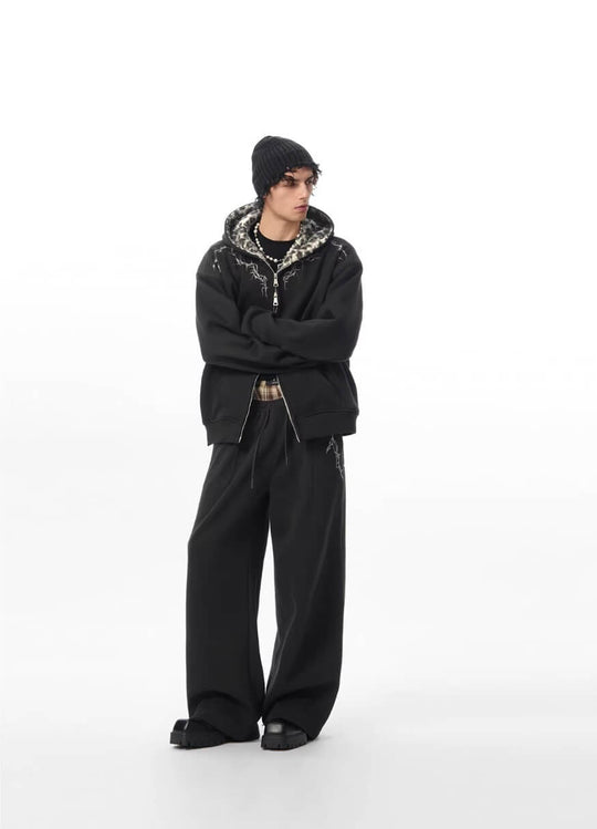 JHYQ Thorn Embroidered Sweatpants | Face 3 Face