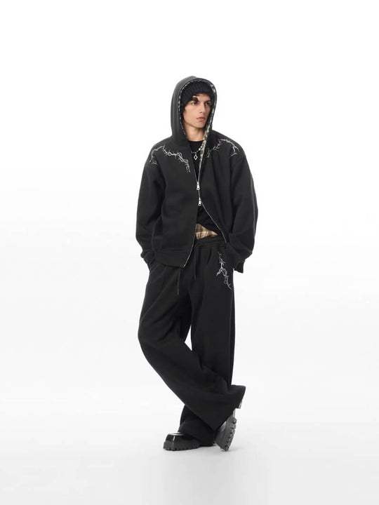 JHYQ Thorn Embroidered Sweatpants | Face 3 Face