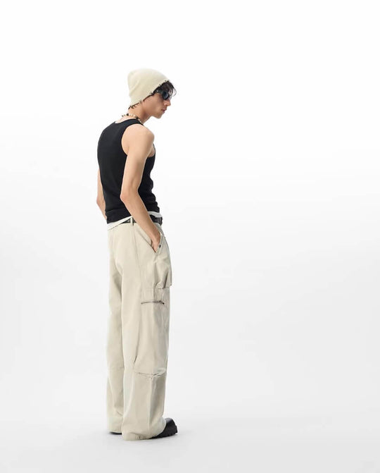 JHYQ Multi Zipper Pocket Work Pants | Face 3 Face