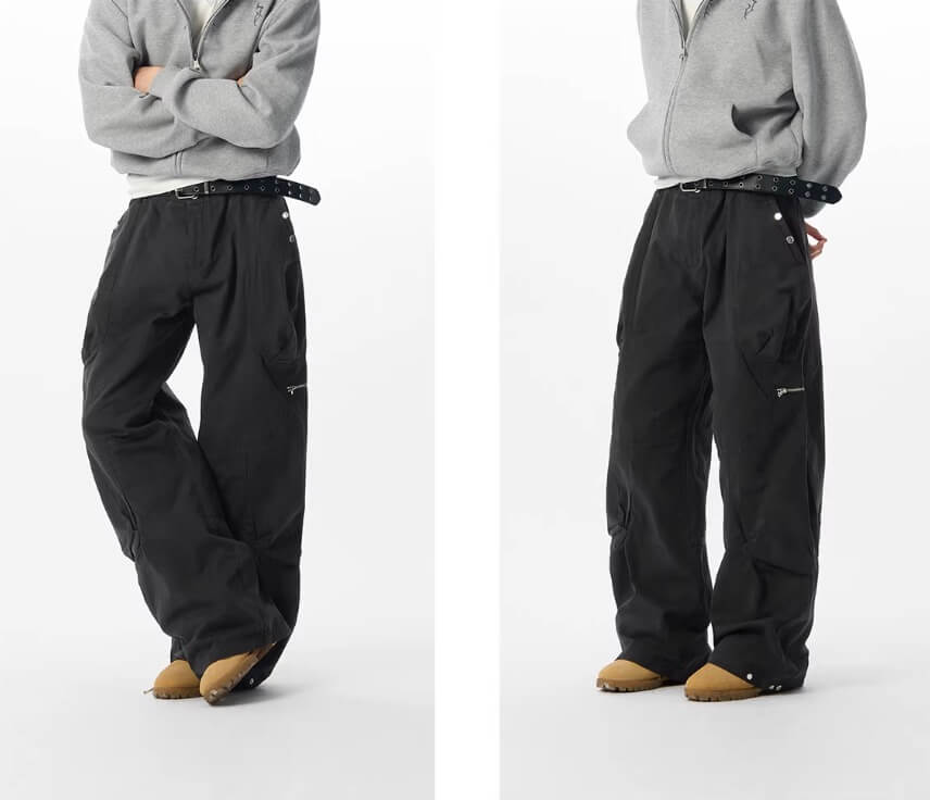 JHYQ Multi Zipper Pocket Work Pants | Face 3 Face
