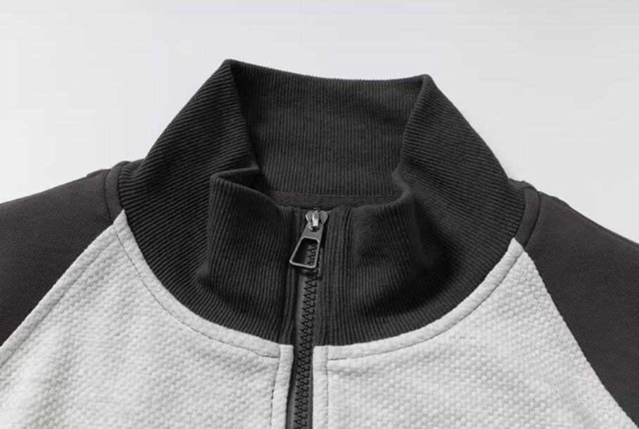 YADcrew Color Block Deconstructed Track Jacket | Face 3 Face