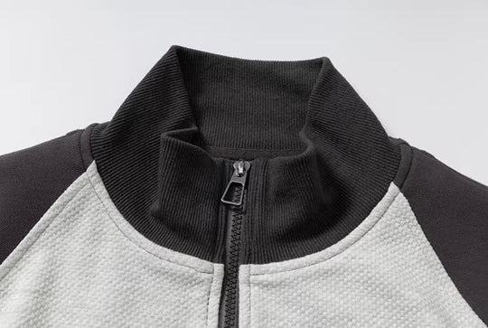 YADcrew Color Block Deconstructed Track Jacket | Face 3 Face