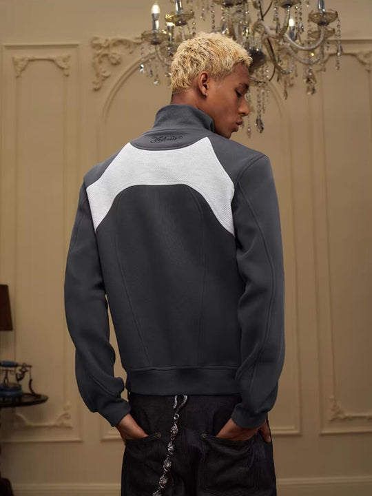 YADcrew Color Block Deconstructed Track Jacket | Face 3 Face