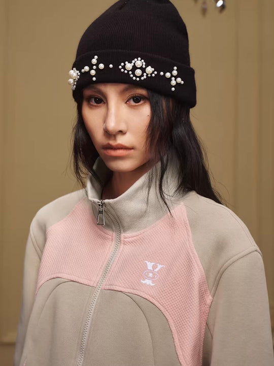 YADcrew Color Block Deconstructed Track Jacket | Face 3 Face