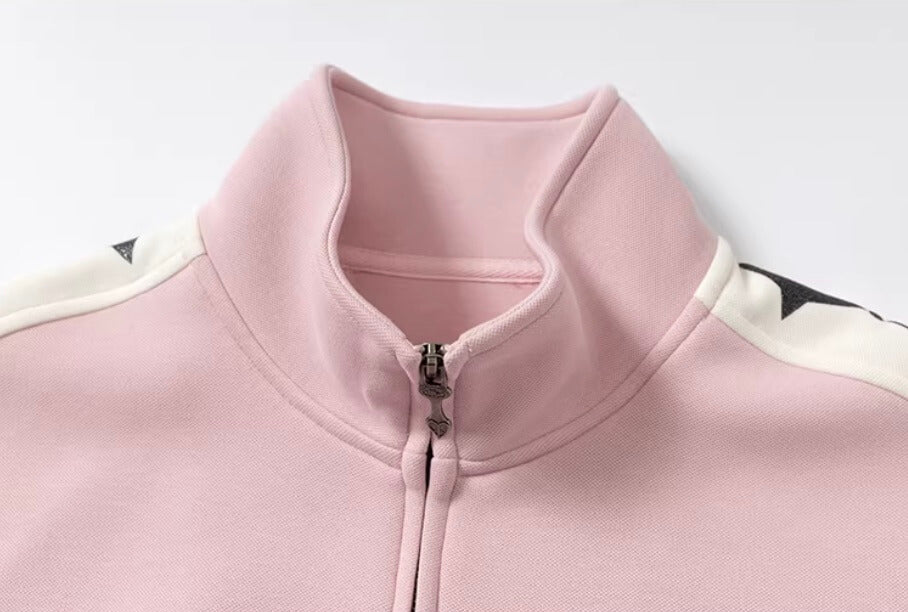 YADcrew Glitter Star Sleeve Stripe Track Jacket | Face 3 Face