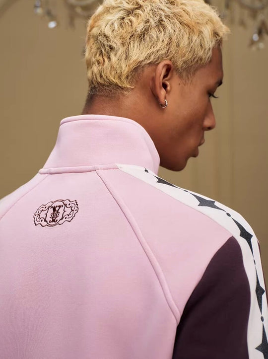 YADcrew Glitter Star Sleeve Stripe Track Jacket | Face 3 Face