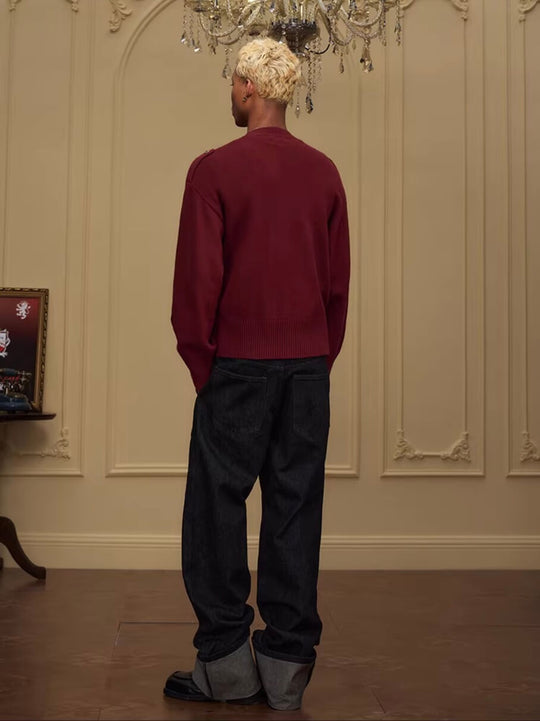 YADcrew Double Breasted Metal Button Cable Knit Cardigan | Face 3 Face