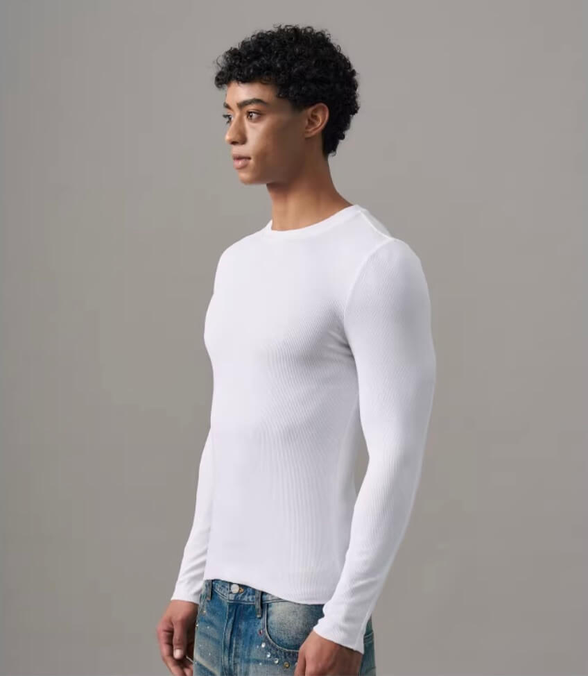 S45 Stretch Fit Basic Long Sleeve Tee | Face 3 Face