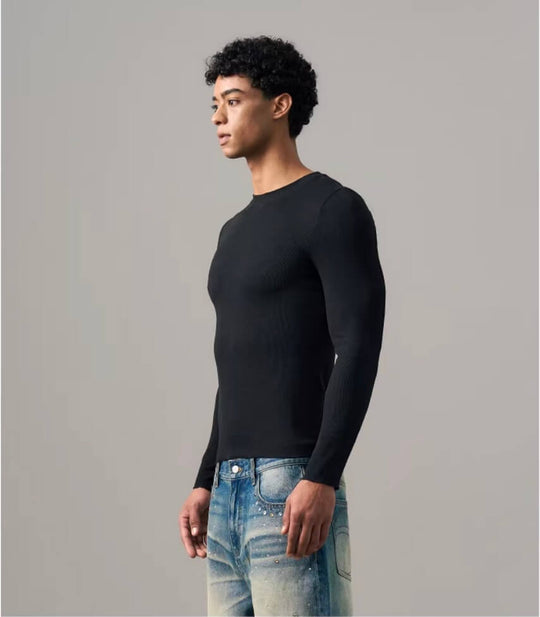 S45 Stretch Fit Basic Long Sleeve Tee | Face 3 Face